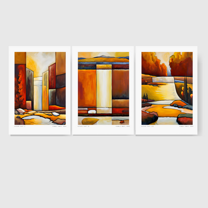 Autumn Rust - Set of Three Prints