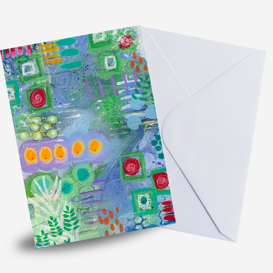French Garden Greeting Card