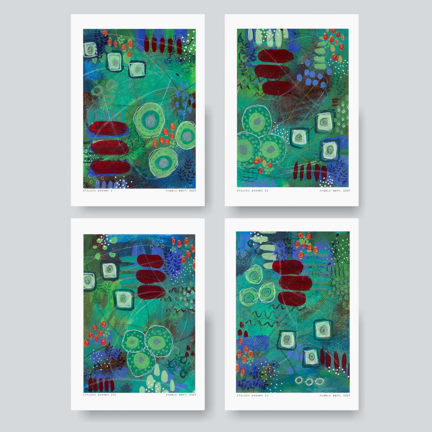 Italian Garden - Set of Four