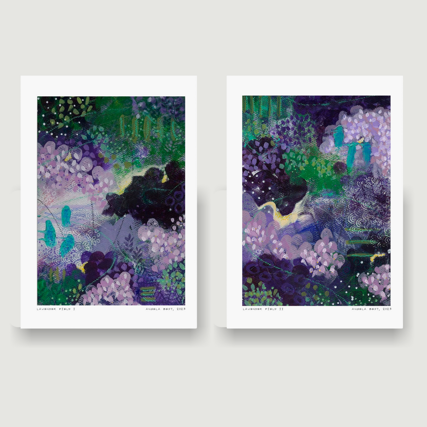 Lavender Field - Set of Two