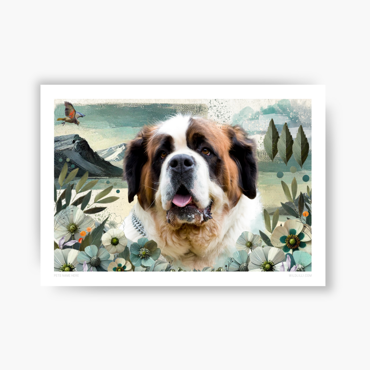 Mountain Retreat - Custom Pet Portrait