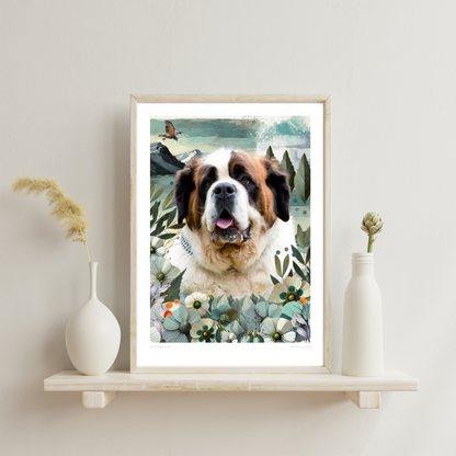 Mountain Retreat - Custom Pet Portrait