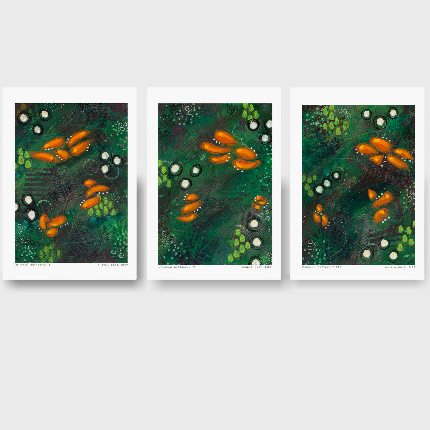 Monarch Butterfly - Set of Three