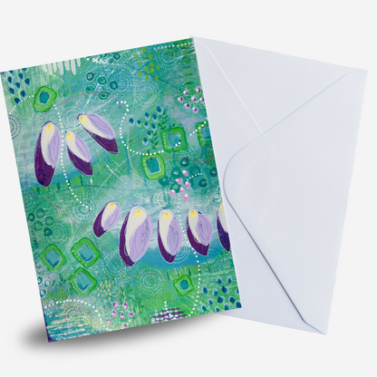 Orchid Meadow Greeting Card