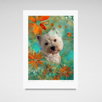 Puppy Love - Custom Pet Portrait