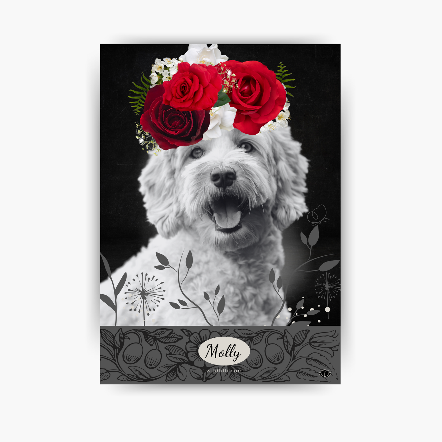 Rose Buddy - Custom-Pet-Portrait