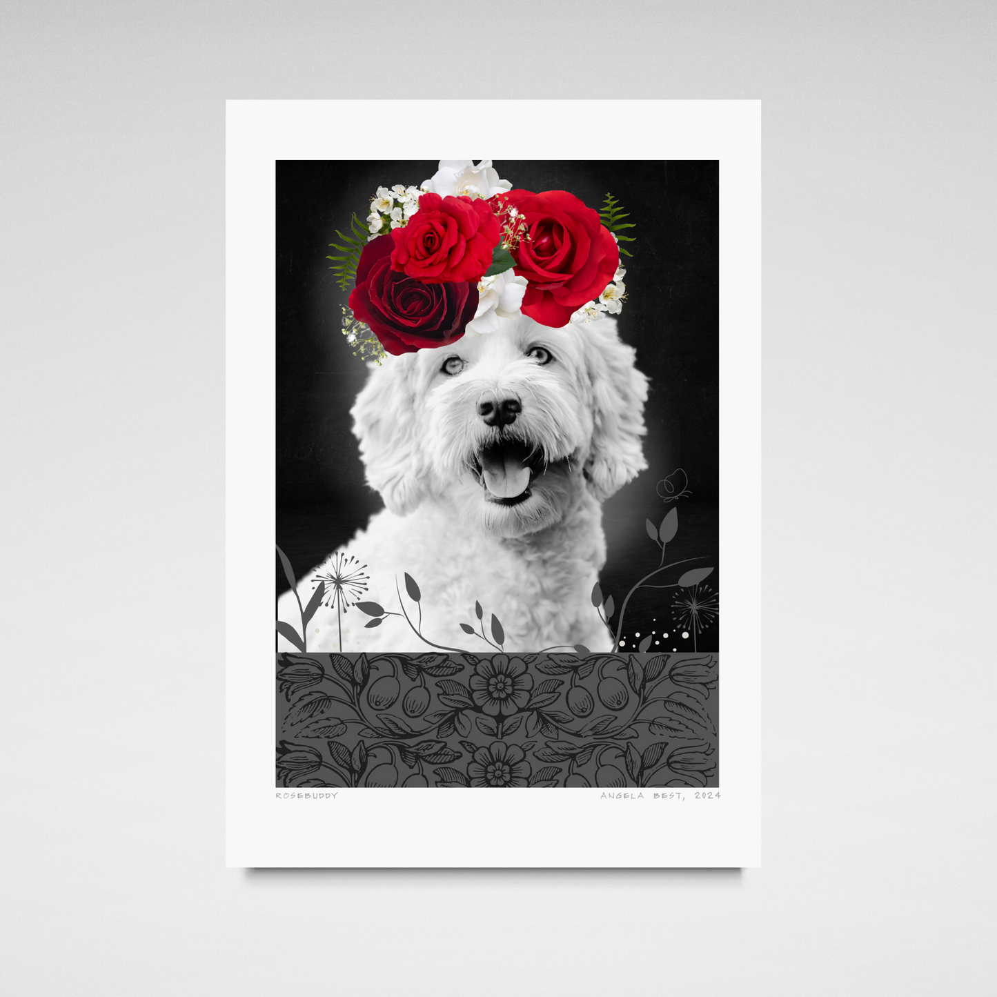 Rose Buddy - Custom-Pet-Portrait