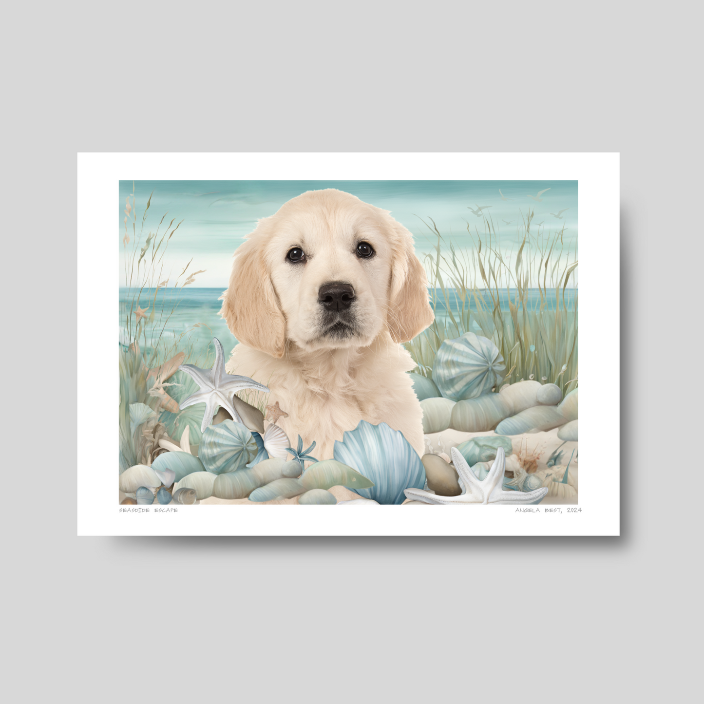 Seaside Escape - Custom Pet Portrait