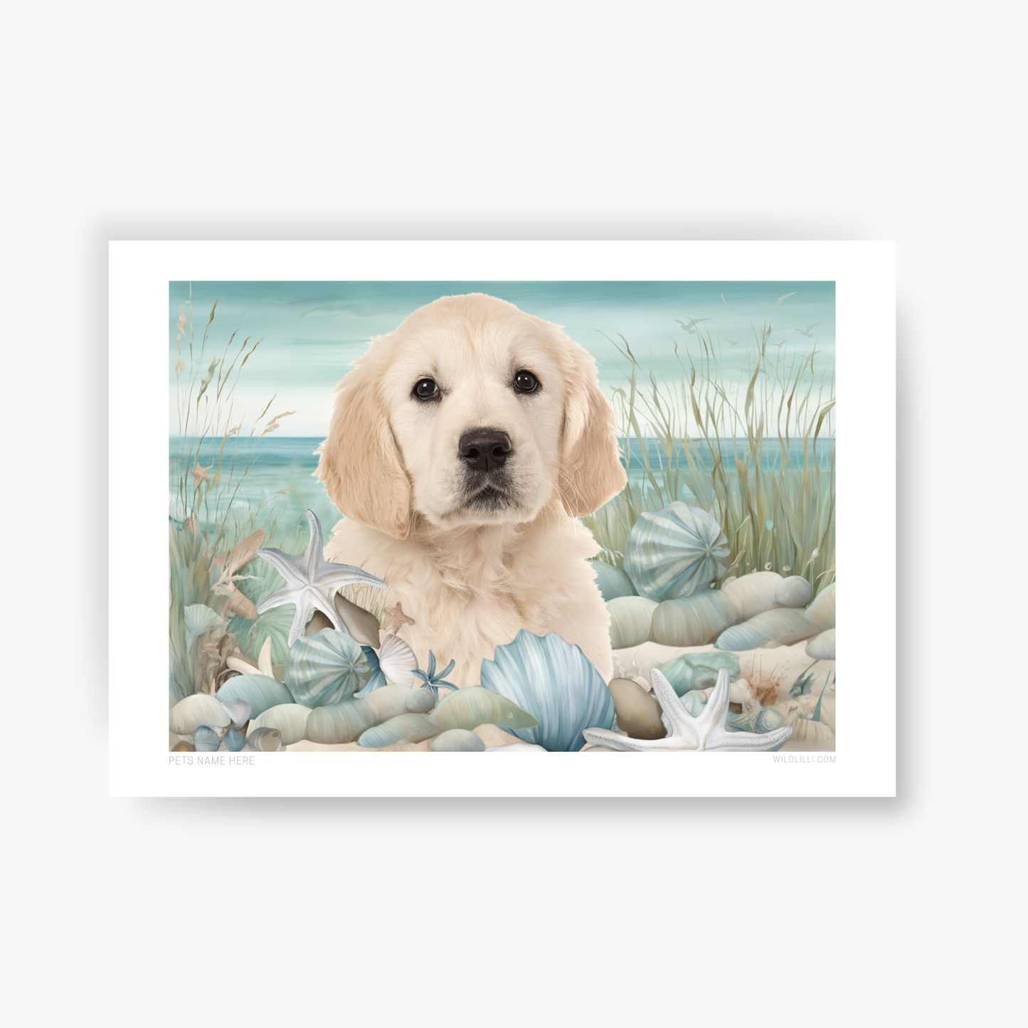 Seaside Escape - Custom Pet Portrait