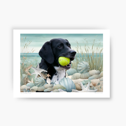 Seaside Escape - Custom Pet Portrait