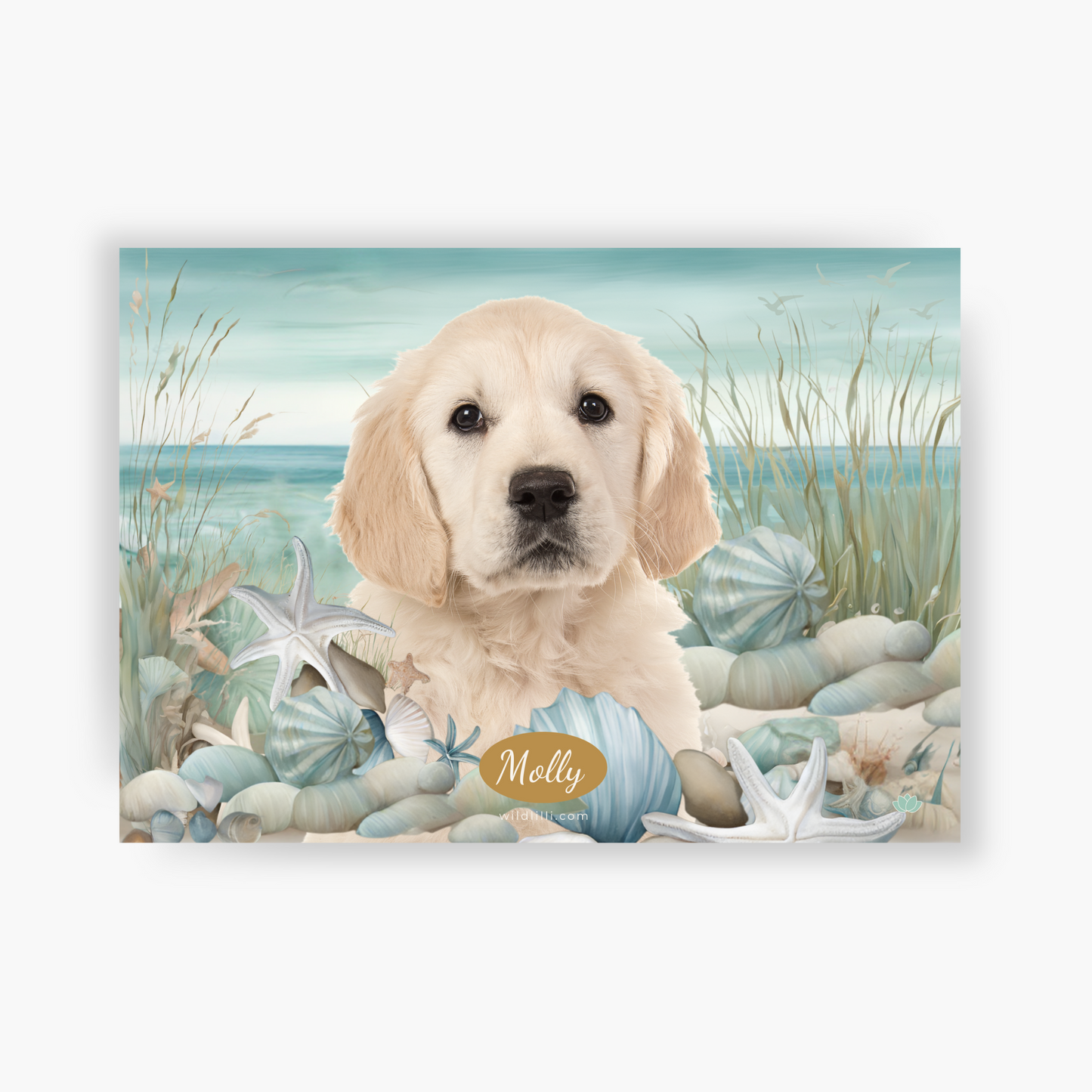 Seaside Escape - Custom Pet Portrait