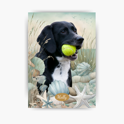 Seaside Escape - Custom Pet Portrait