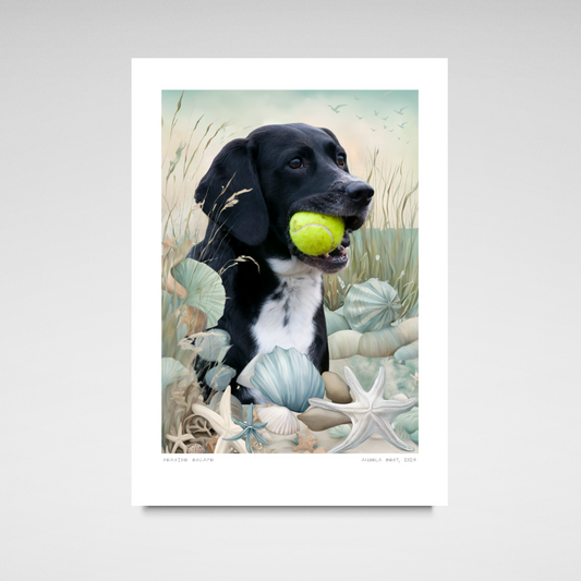 Seaside Escape - Custom Pet Portrait