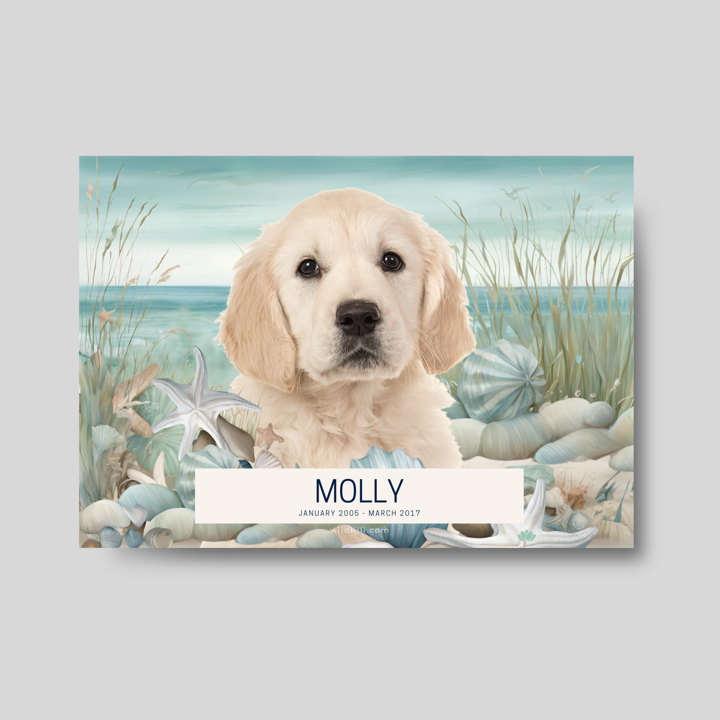 Seaside Escape - Custom Pet Portrait