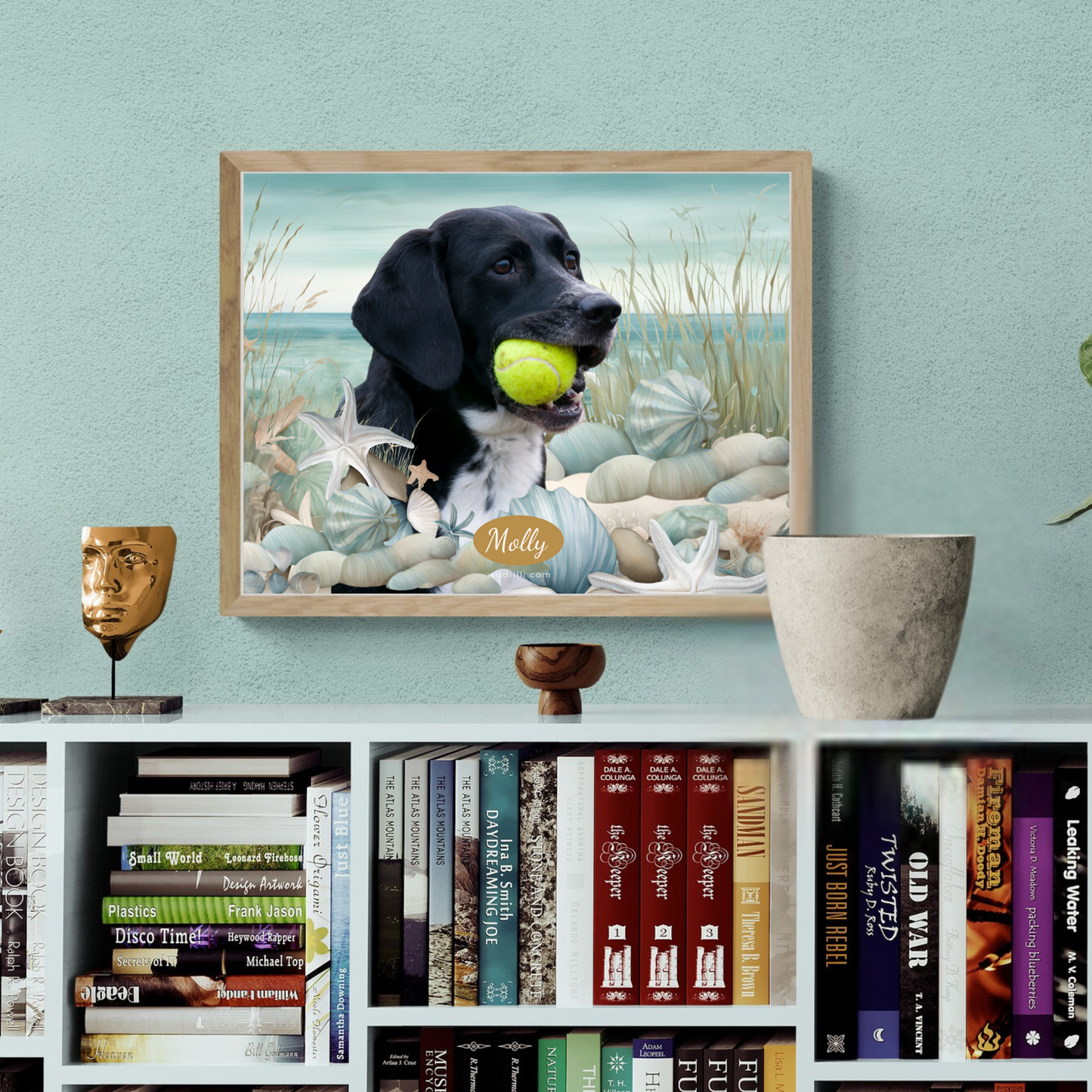 Seaside Escape - Custom Pet Portrait