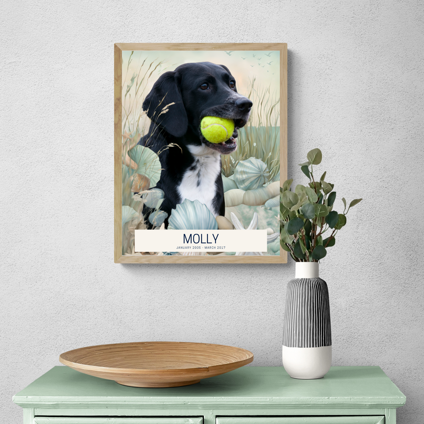 Seaside Escape - Custom Pet Portrait