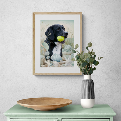 Seaside Escape - Custom Pet Portrait