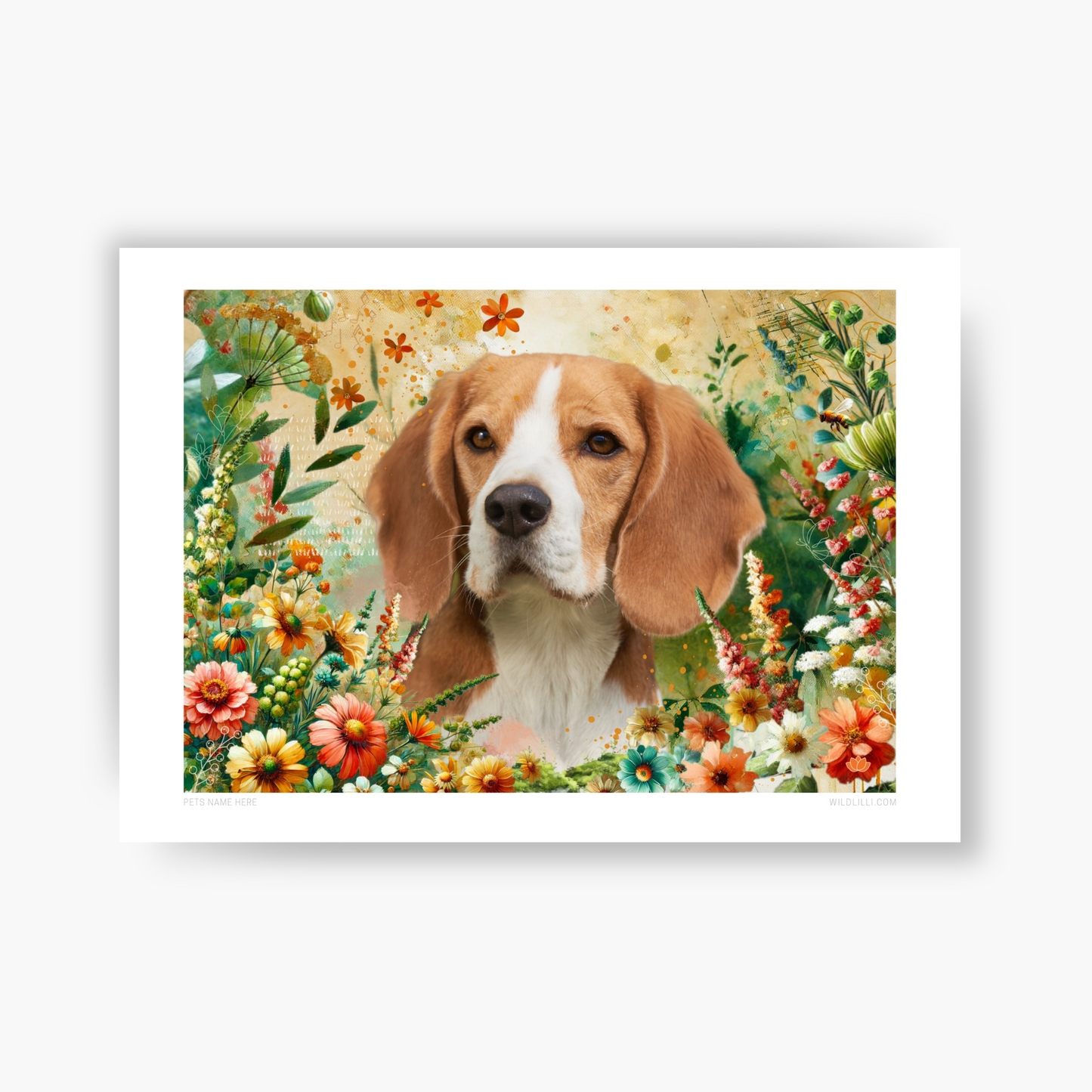 Summer Garden - Custom Pet Portrait