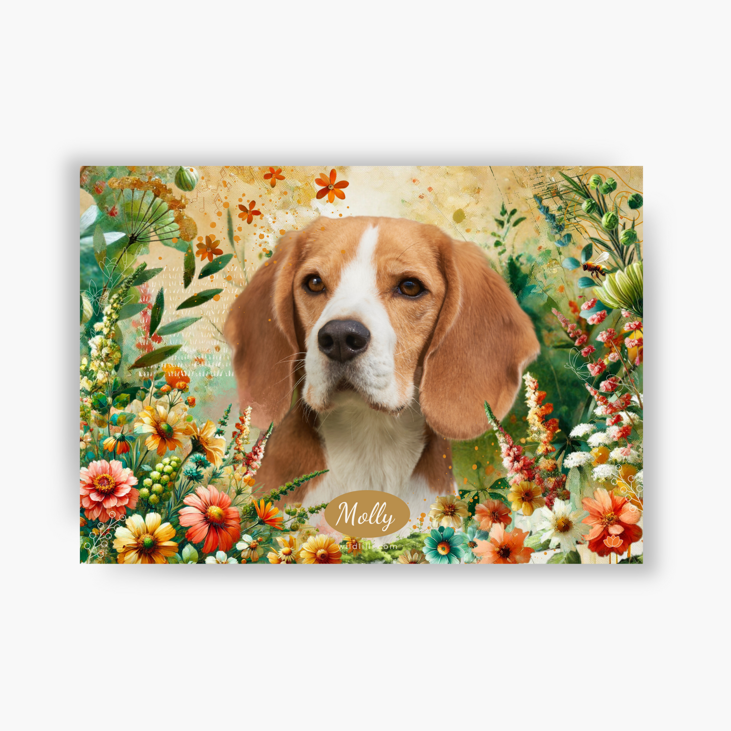 Summer Garden - Custom Pet Portrait