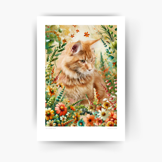 Summer Garden - Custom Pet Portrait