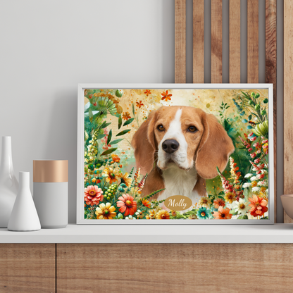 Summer Garden - Custom Pet Portrait