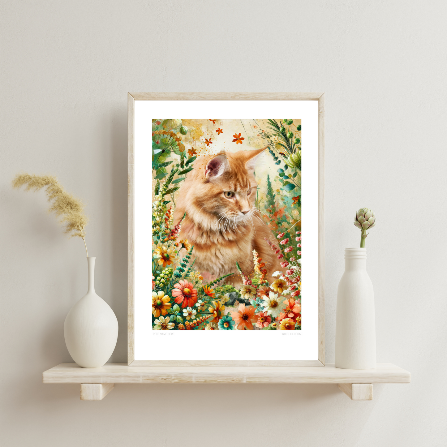 Summer Garden - Custom Pet Portrait