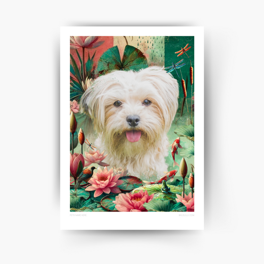 Water Lilies - Custom Pet Portrait