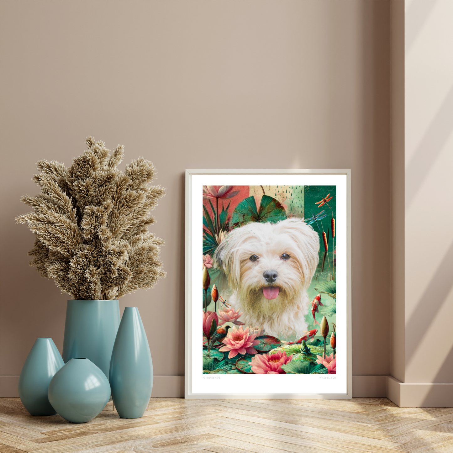 Water Lilies - Custom Pet Portrait