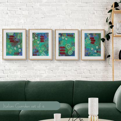 Italian Garden - Set of Four